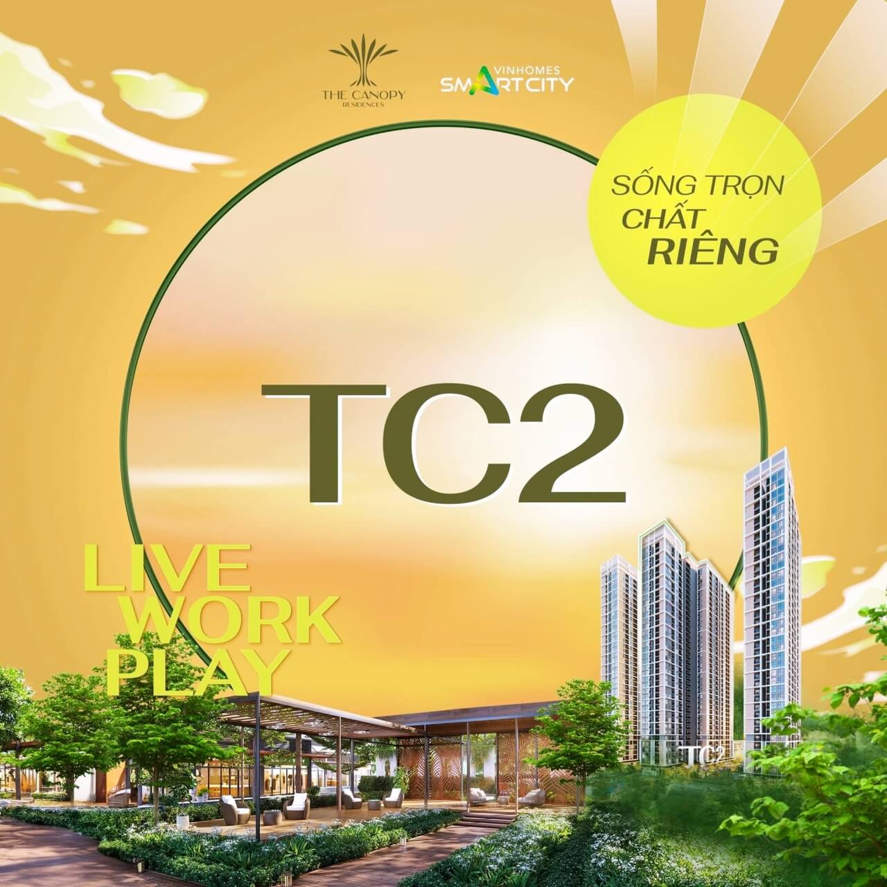 Chính thức ra mắt tòa TC2 The Canopy Vinhomes Smart City